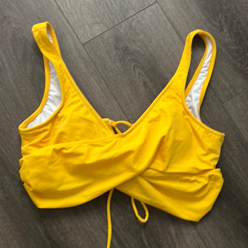 VENUS lovely wrap lift bikini top yellow XL
